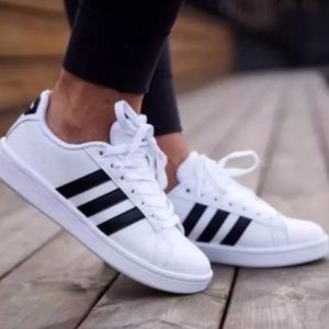 ADIDAS Grand Court Shoes with Cloudfoam- Women Size 8